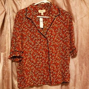 Anthropologie Porridge Peasant Shirt Small